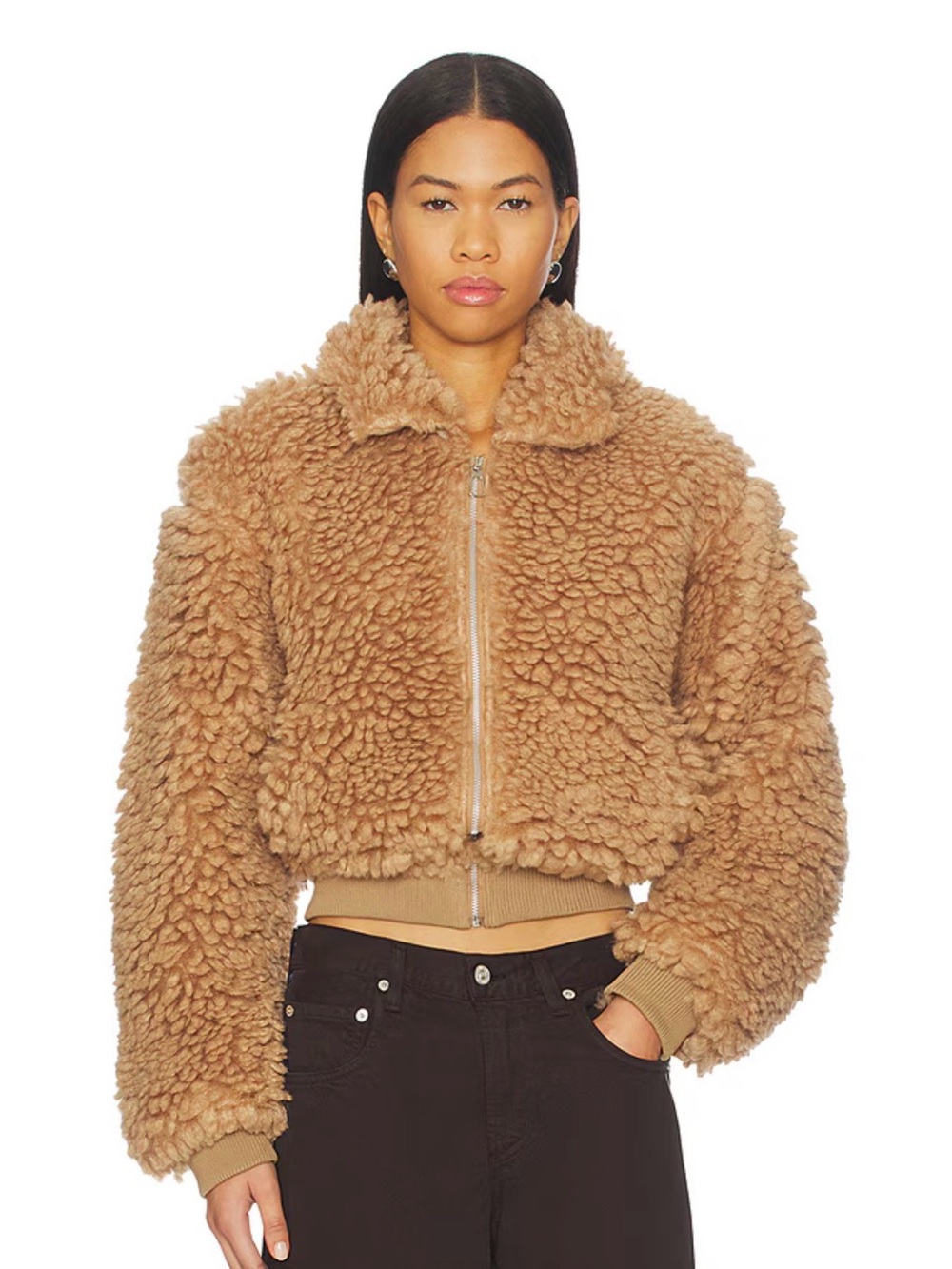 Indira Teddy Jacket in Camel